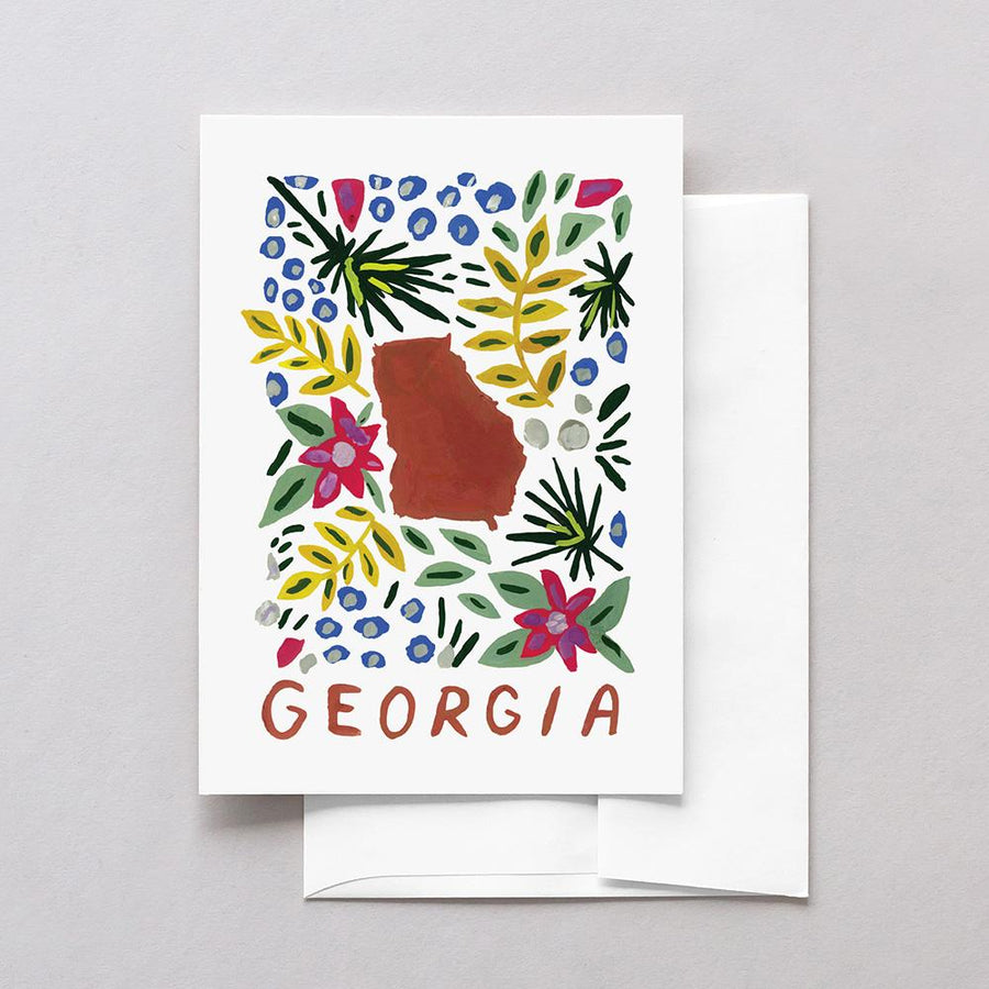 Georgia American Gouache Greeting Card