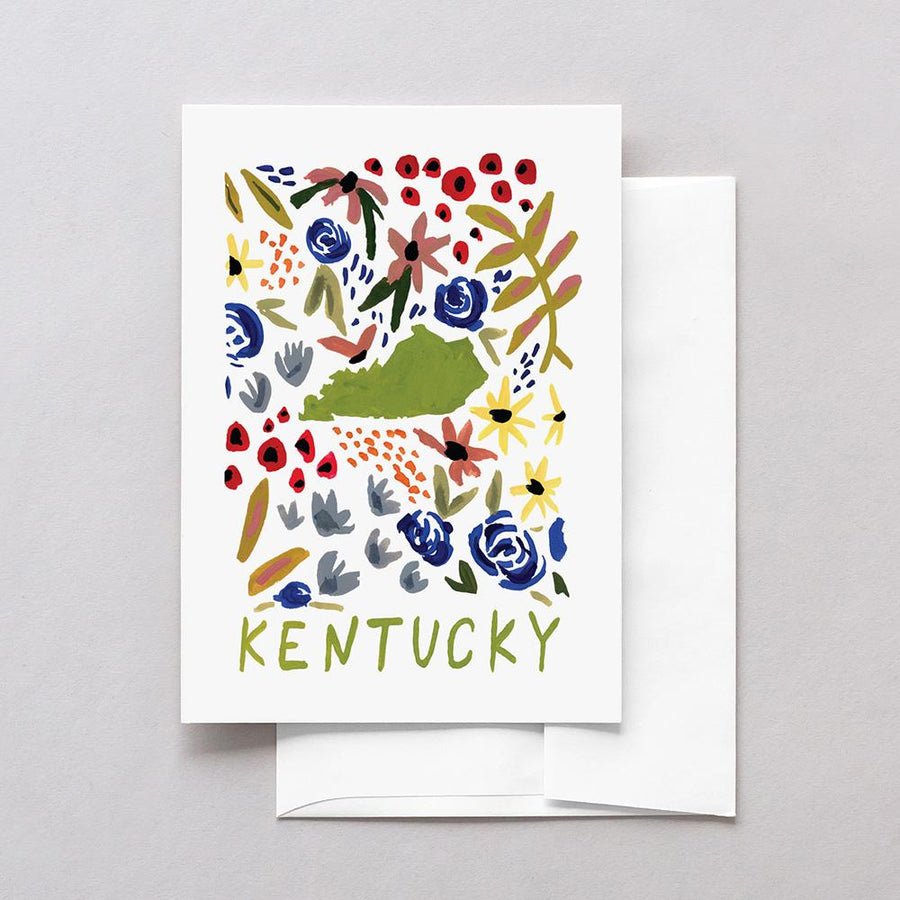 Kentucky American Gouache Greeting Card