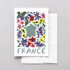 France World Gouache Greeting Card