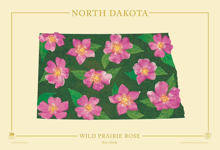 North Dakota Native Botanicals Print