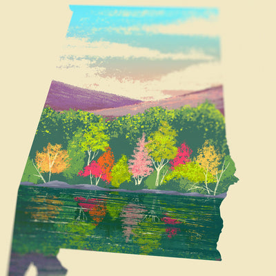 Alabama Talladega Forest Print
