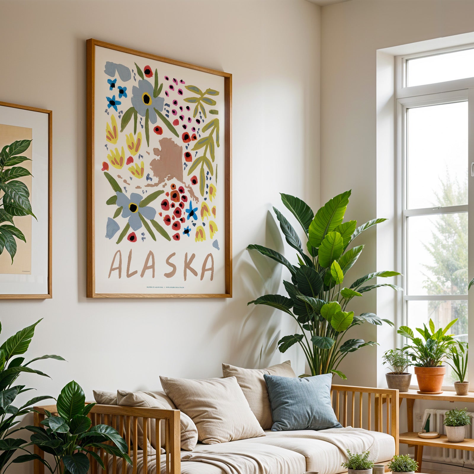 Alaska American Gouache Print