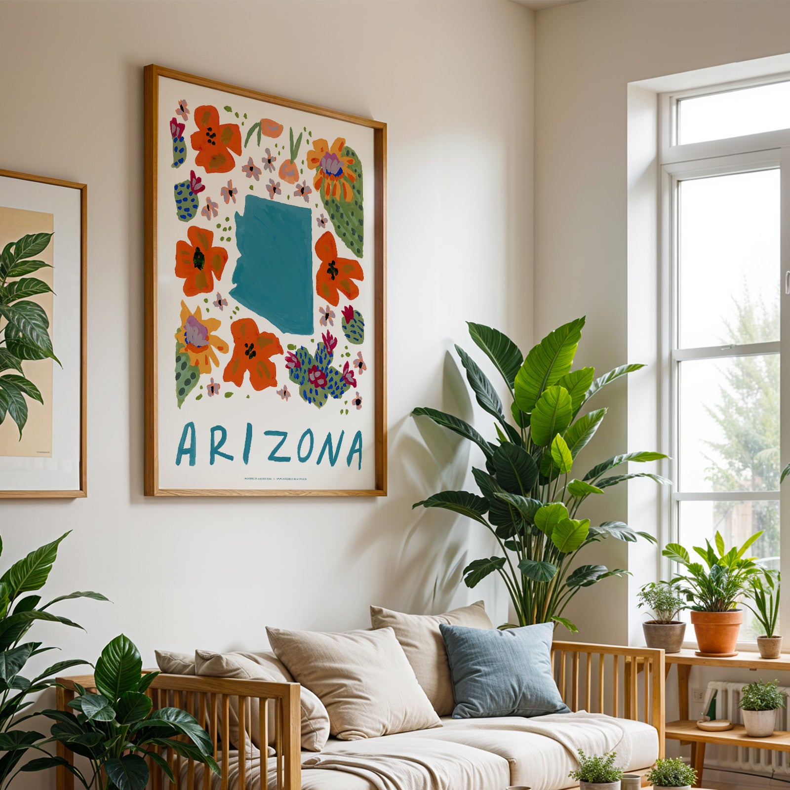 Arizona American Gouache Print