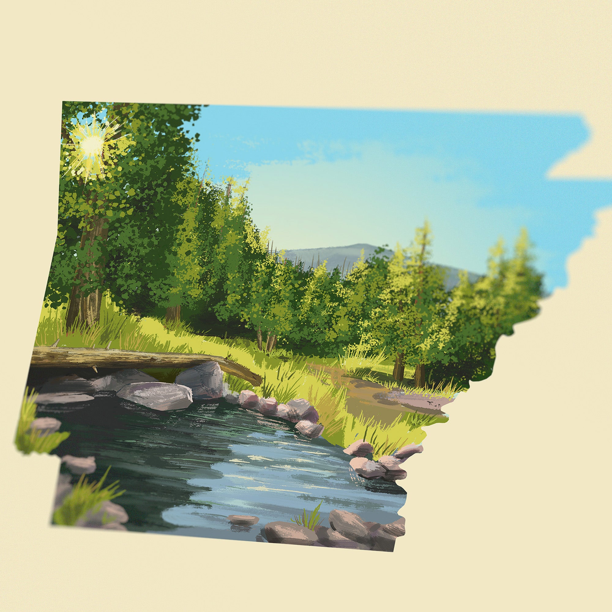 Arkansas Hot Springs Print