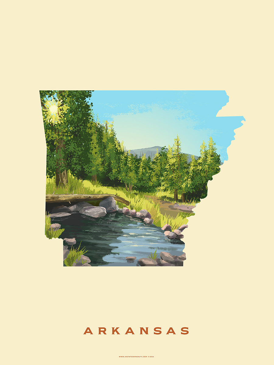 Arkansas Hot Springs Print