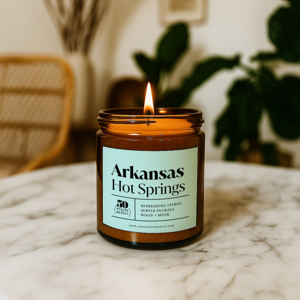 Arkansas Hot Springs Candle - 50 States of Beauty