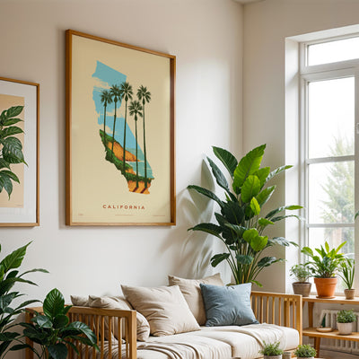 California State Print - Best Coast