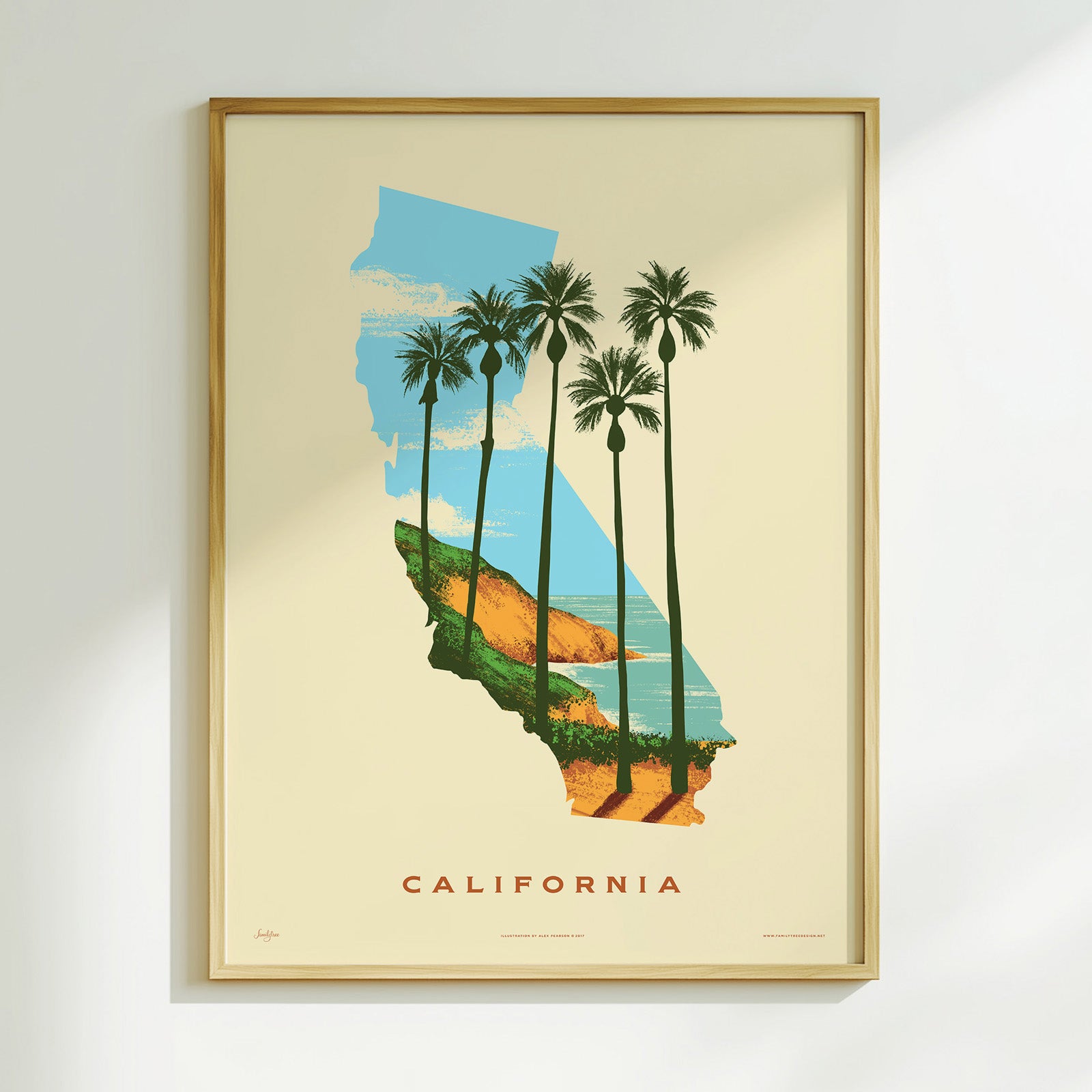 California State Print - Best Coast