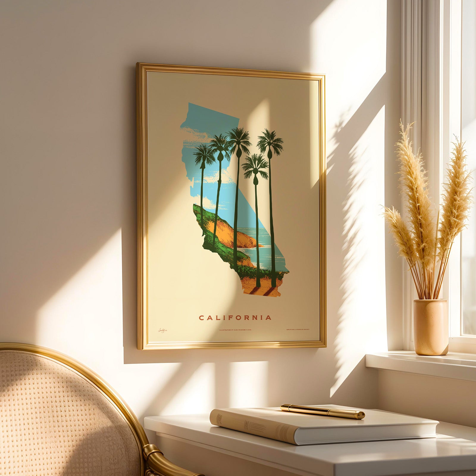 California State Print - Best Coast