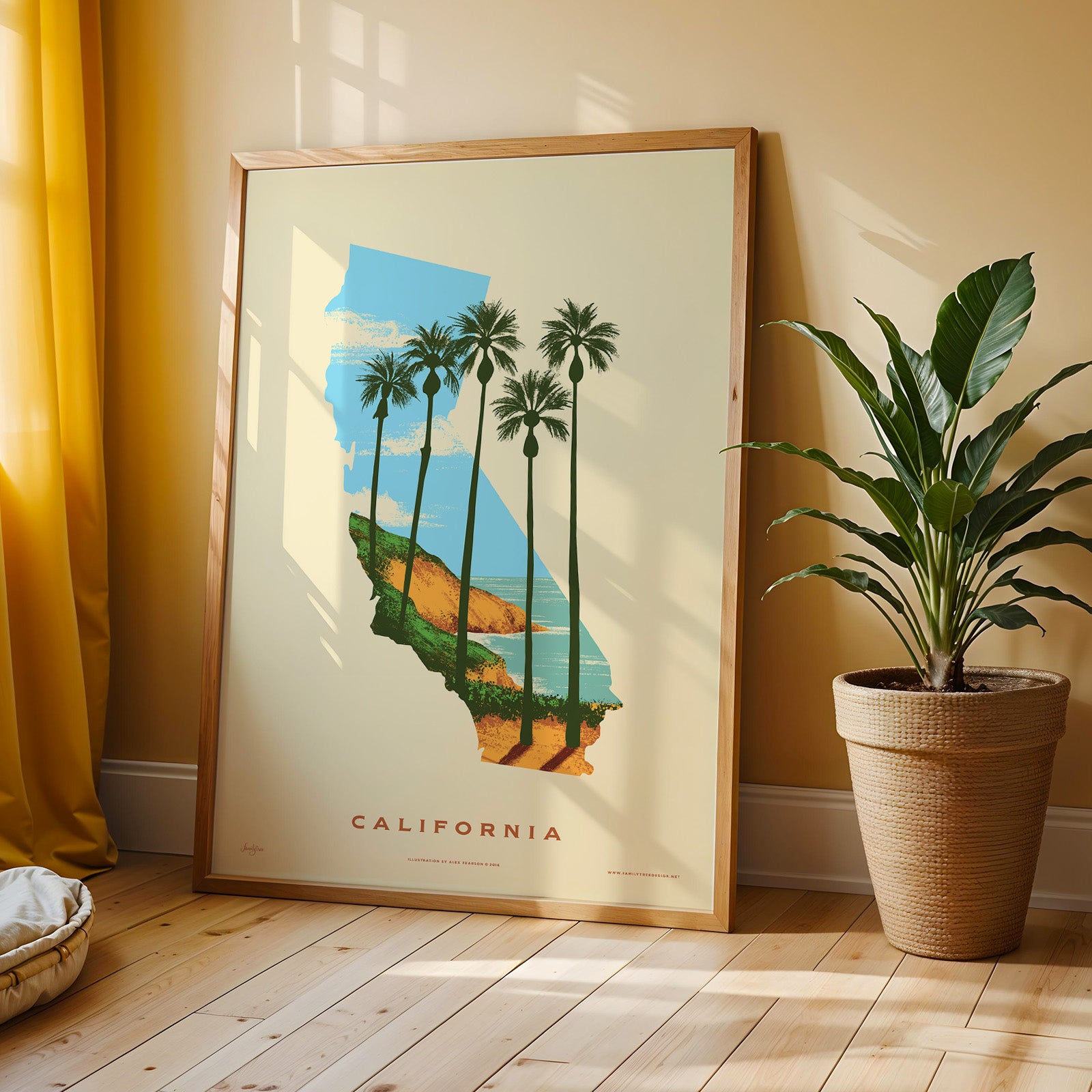 California State Print - Best Coast