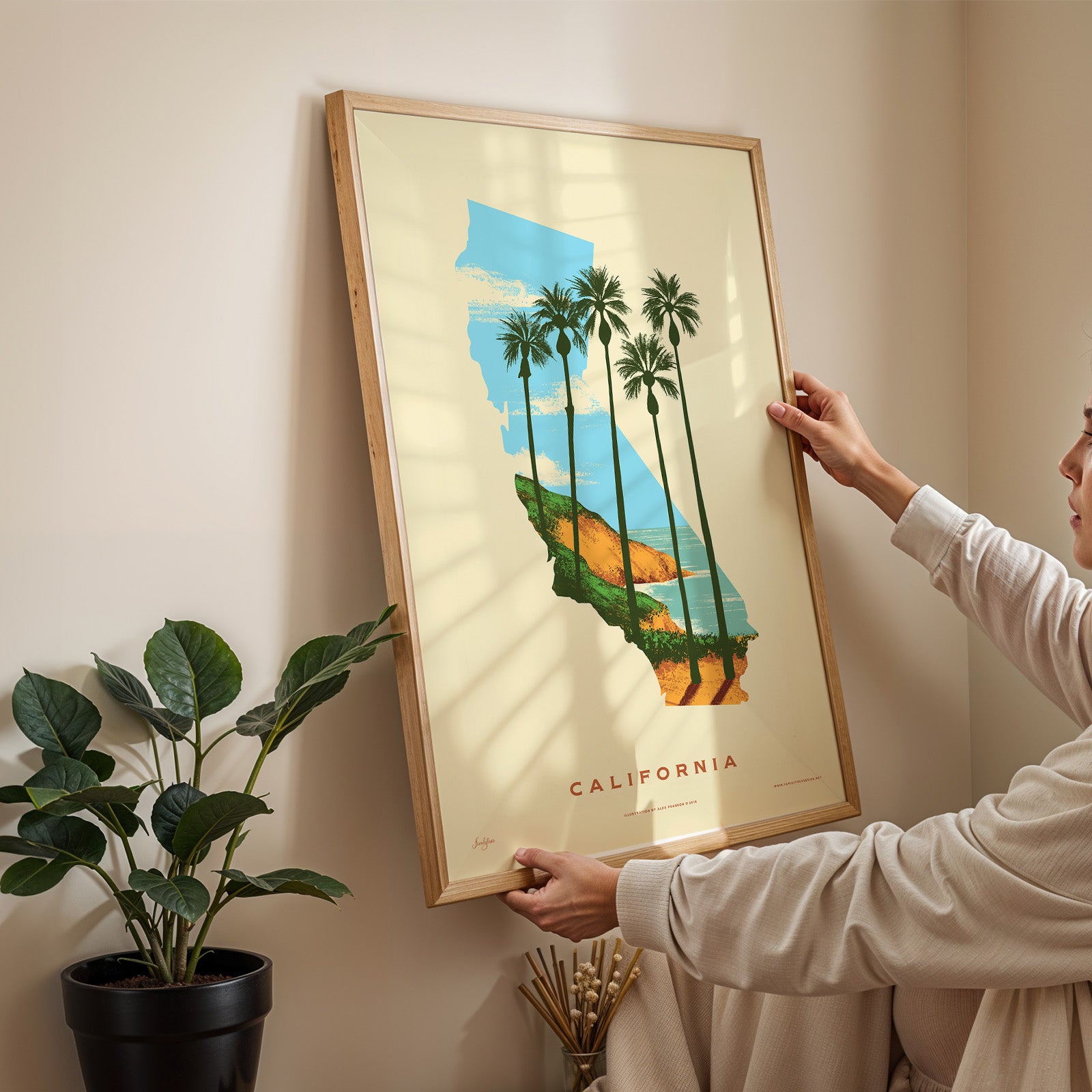 California State Print - Best Coast