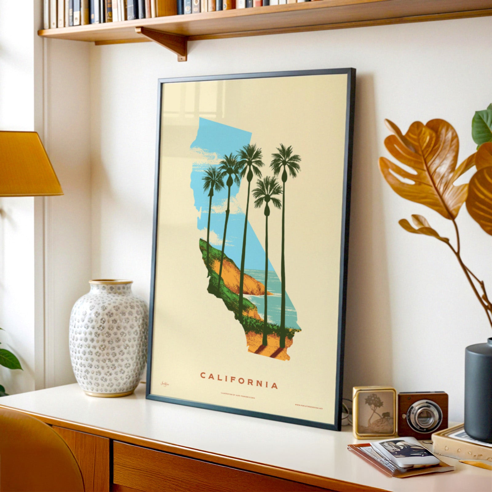 California State Print - Best Coast