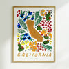 California American Gouache Print