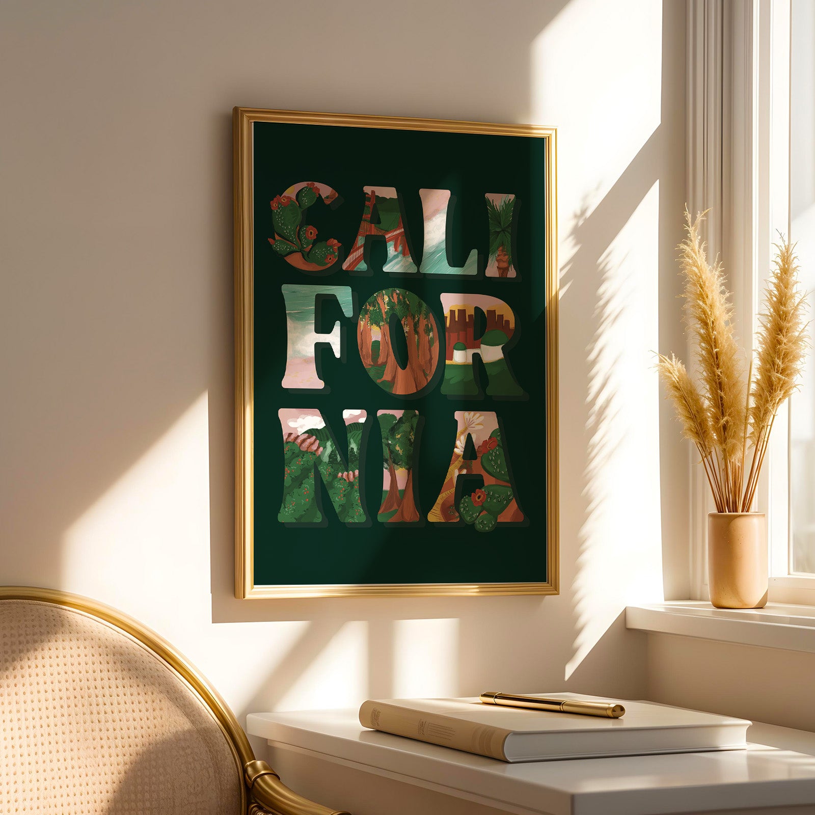 California Letterscapes Print