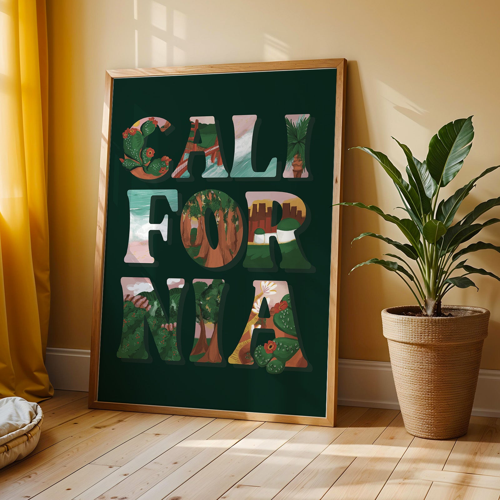 California Letterscapes Print