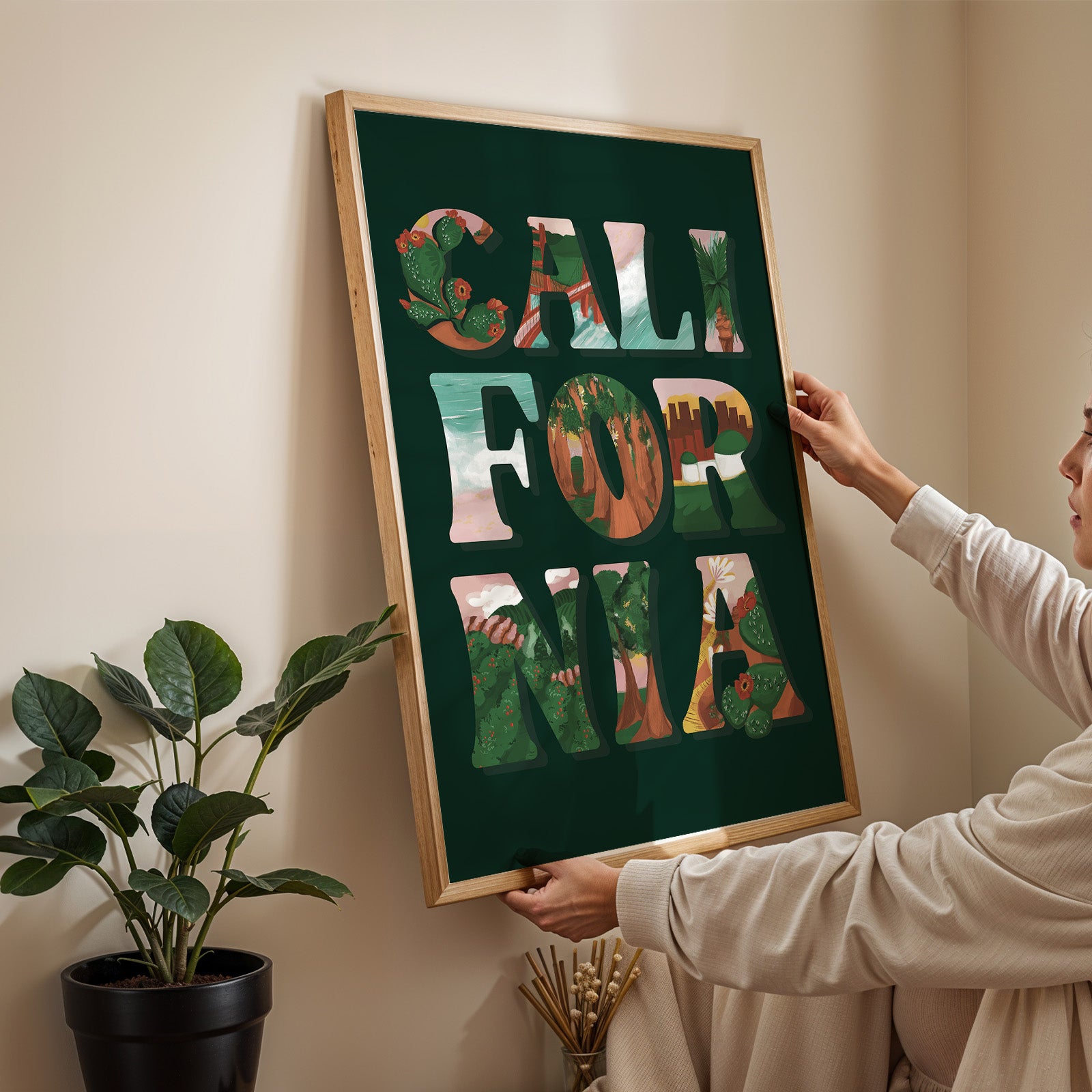 California Letterscapes Print