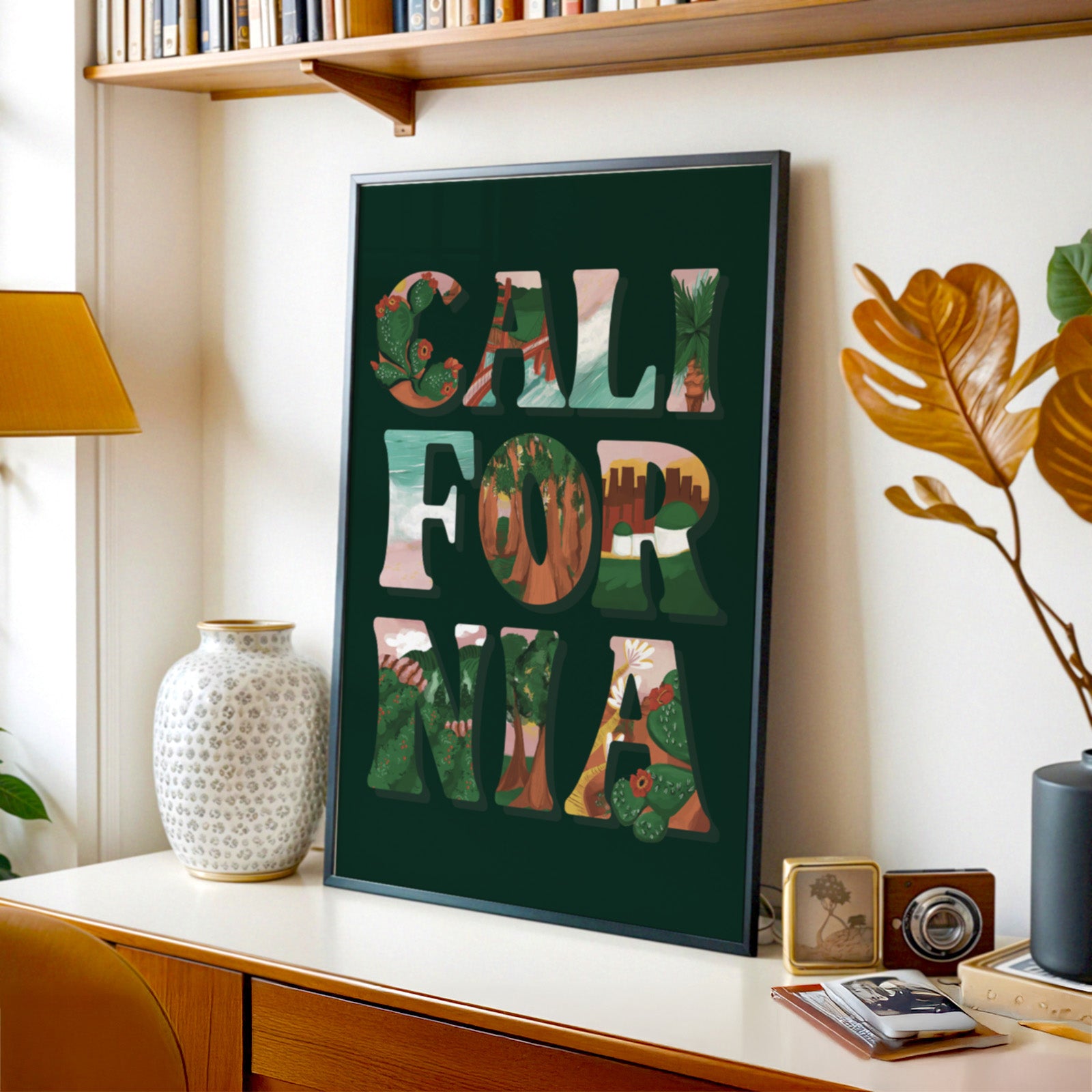 California Letterscapes Print