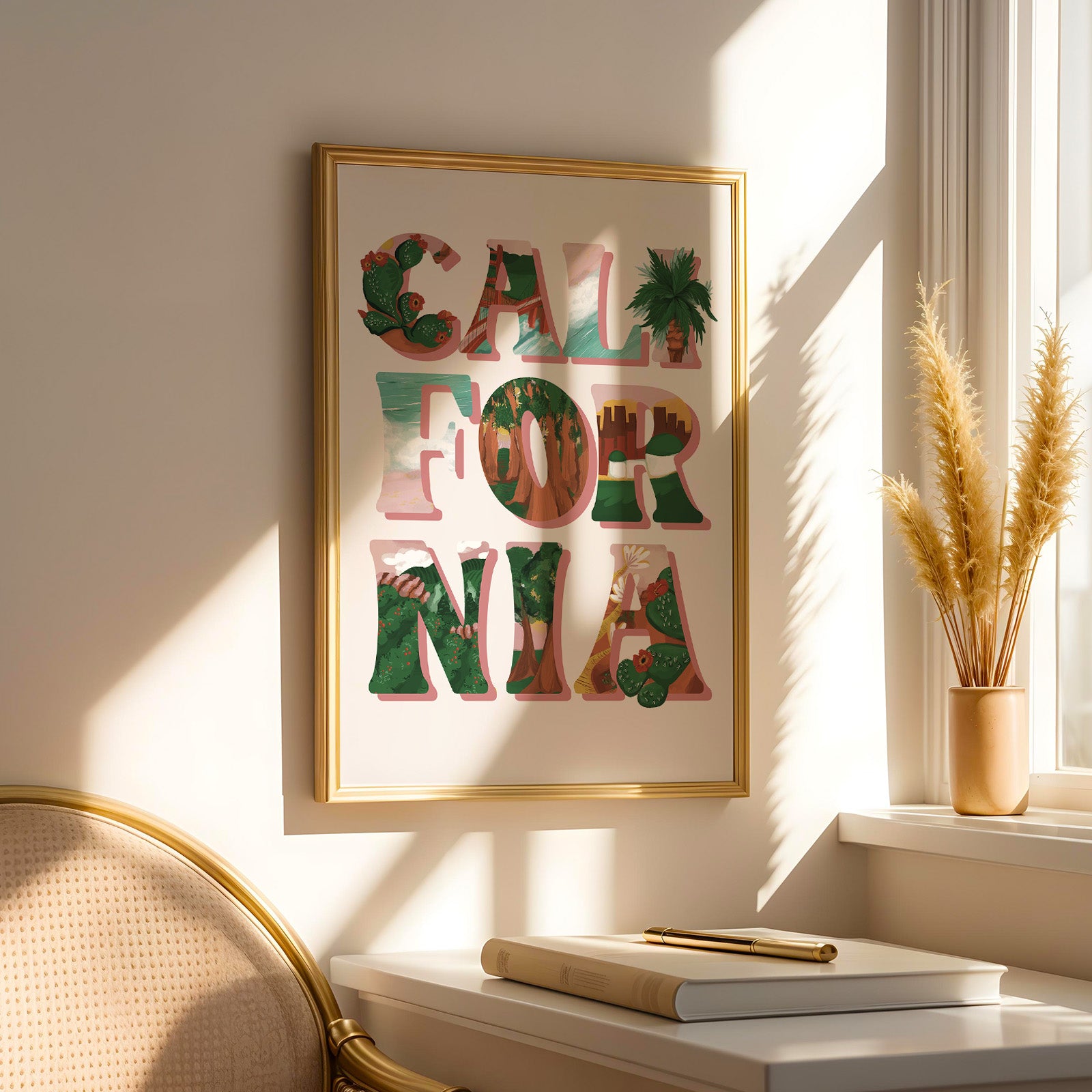 California Letterscapes Print