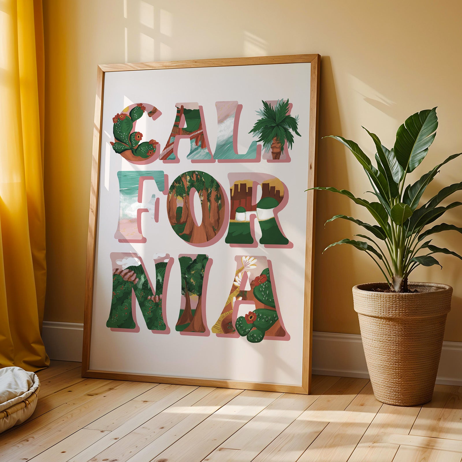 California Letterscapes Print