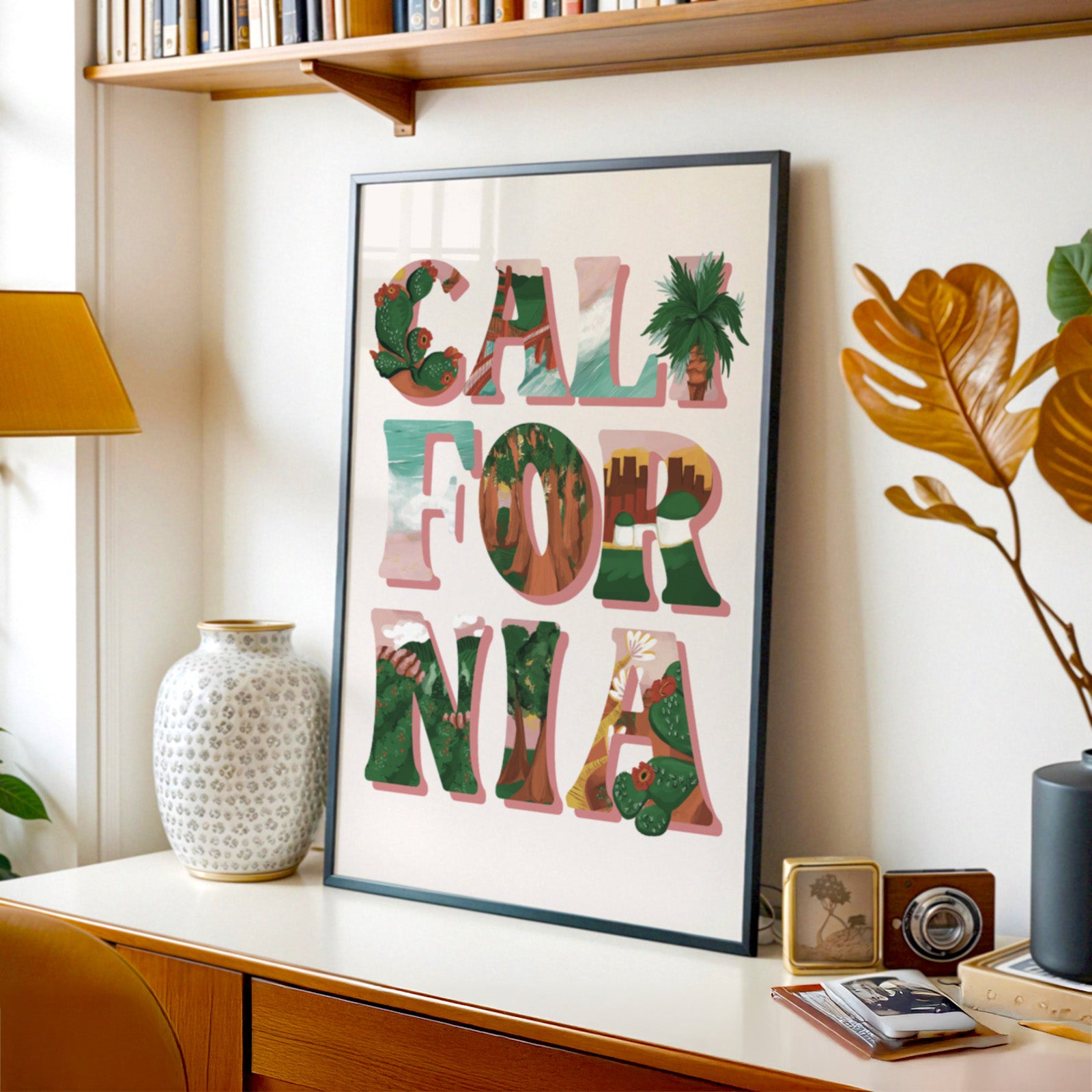 California Letterscapes Print