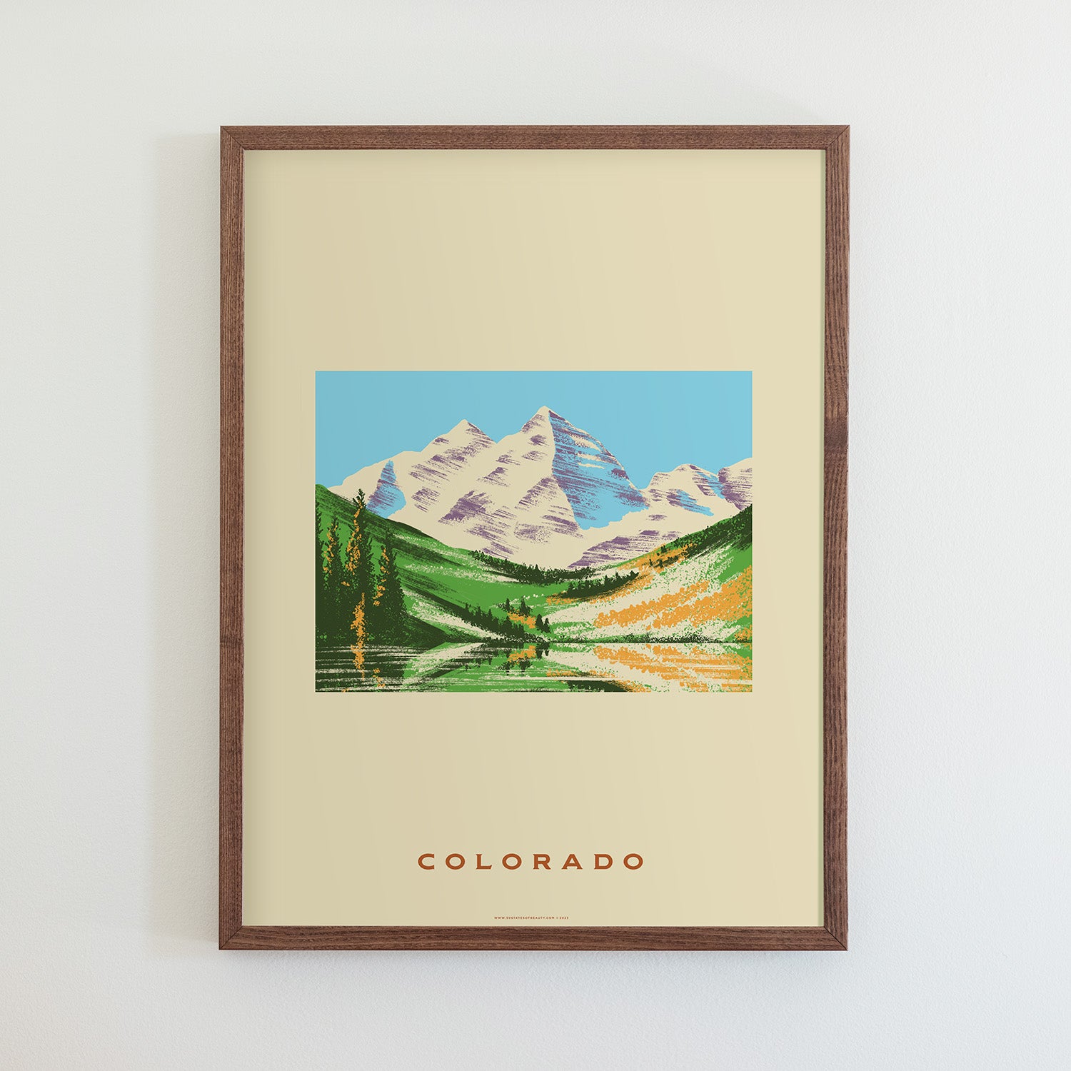 Colorado State Print - Rocky Mountains