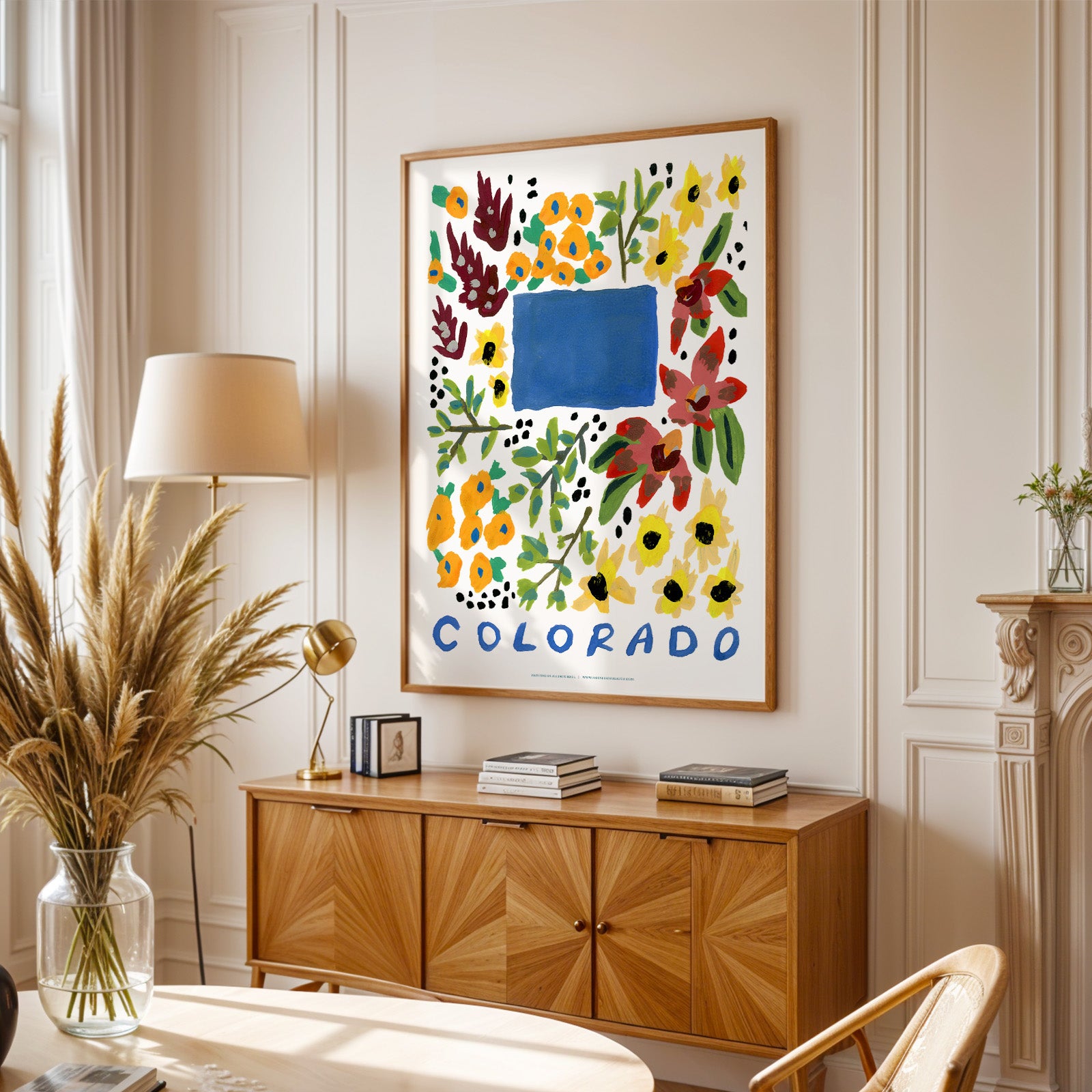 Colorado American Gouache Print