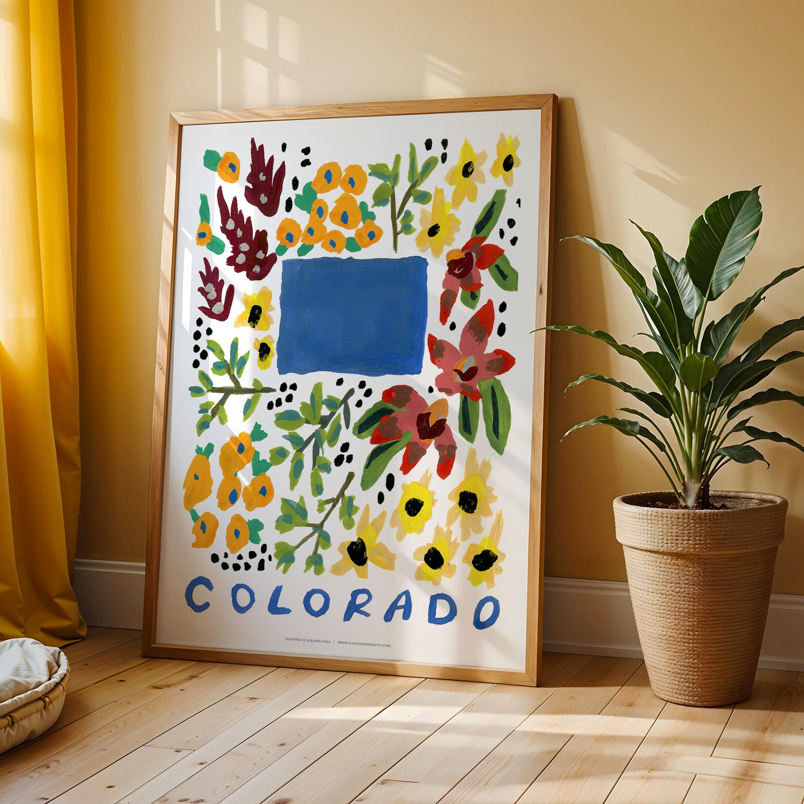 Colorado American Gouache Print