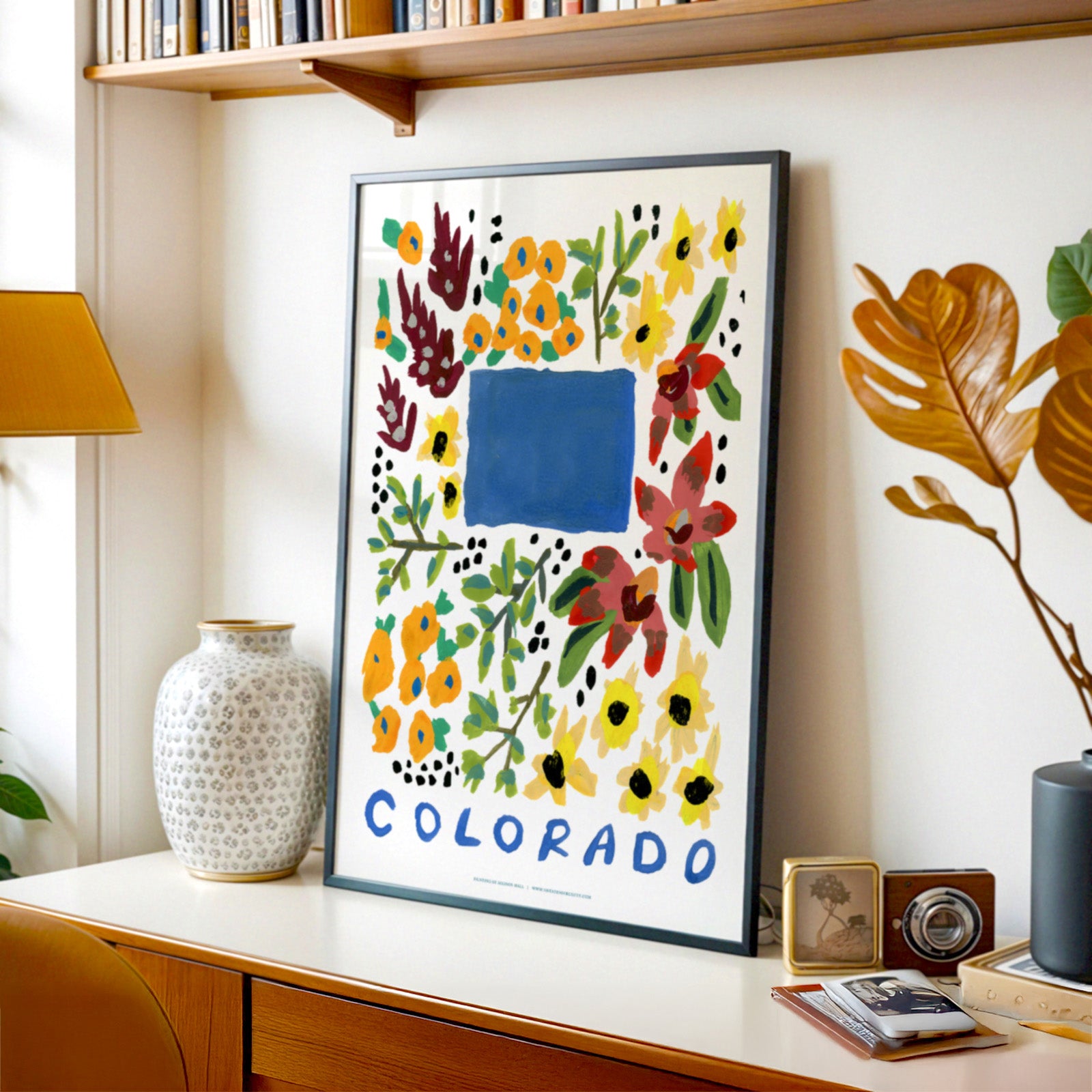 Colorado American Gouache Print