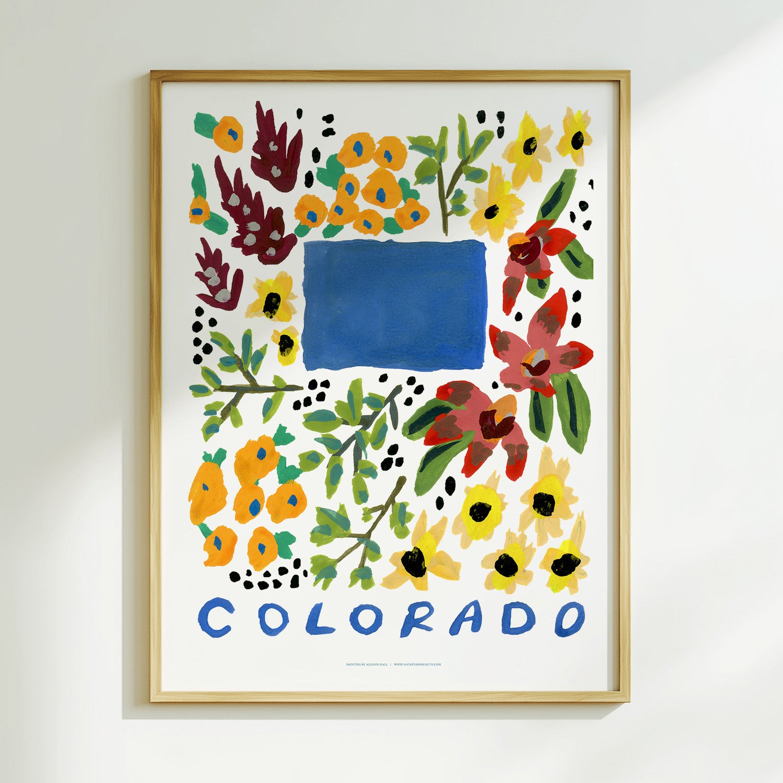 Colorado American Gouache Print