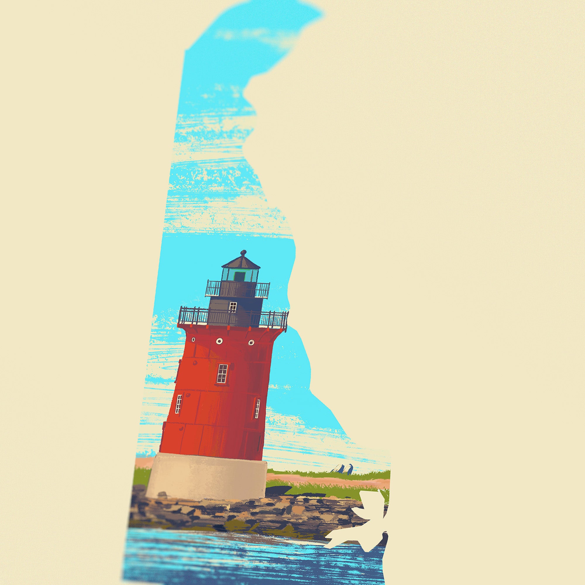 Delaware Cape Henlopen Print