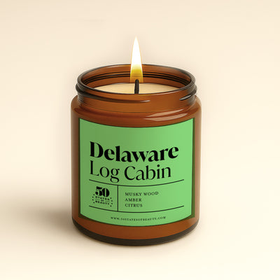 Delaware Log Cabin Candle PRE-ORDER