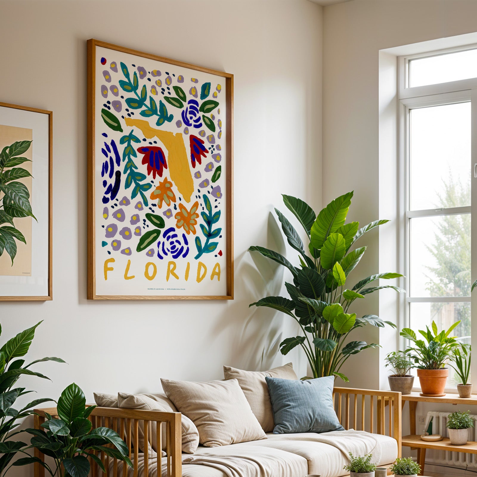 Florida American Gouache Print