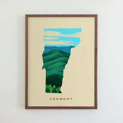 Vermont Green Mountain Print