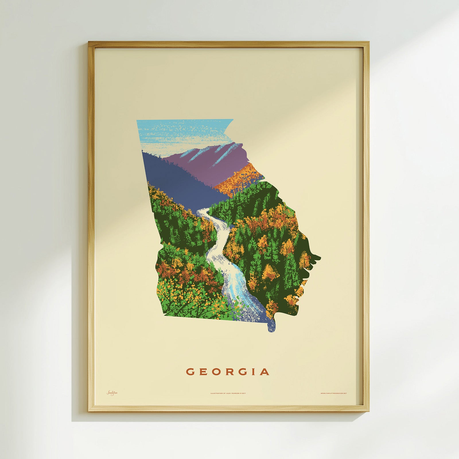 Georgia State Print - Tallulah Gorge