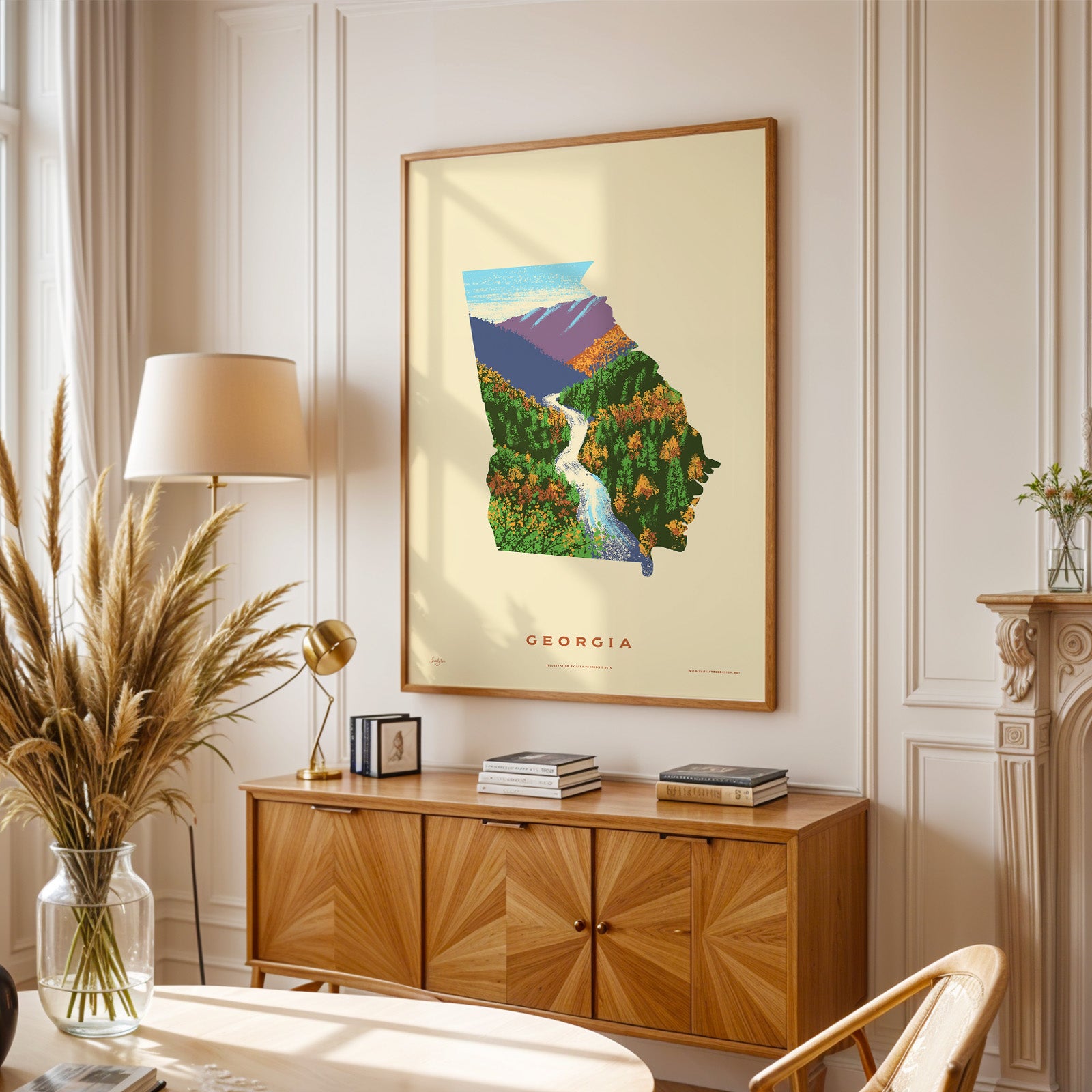 Georgia State Print - Tallulah Gorge