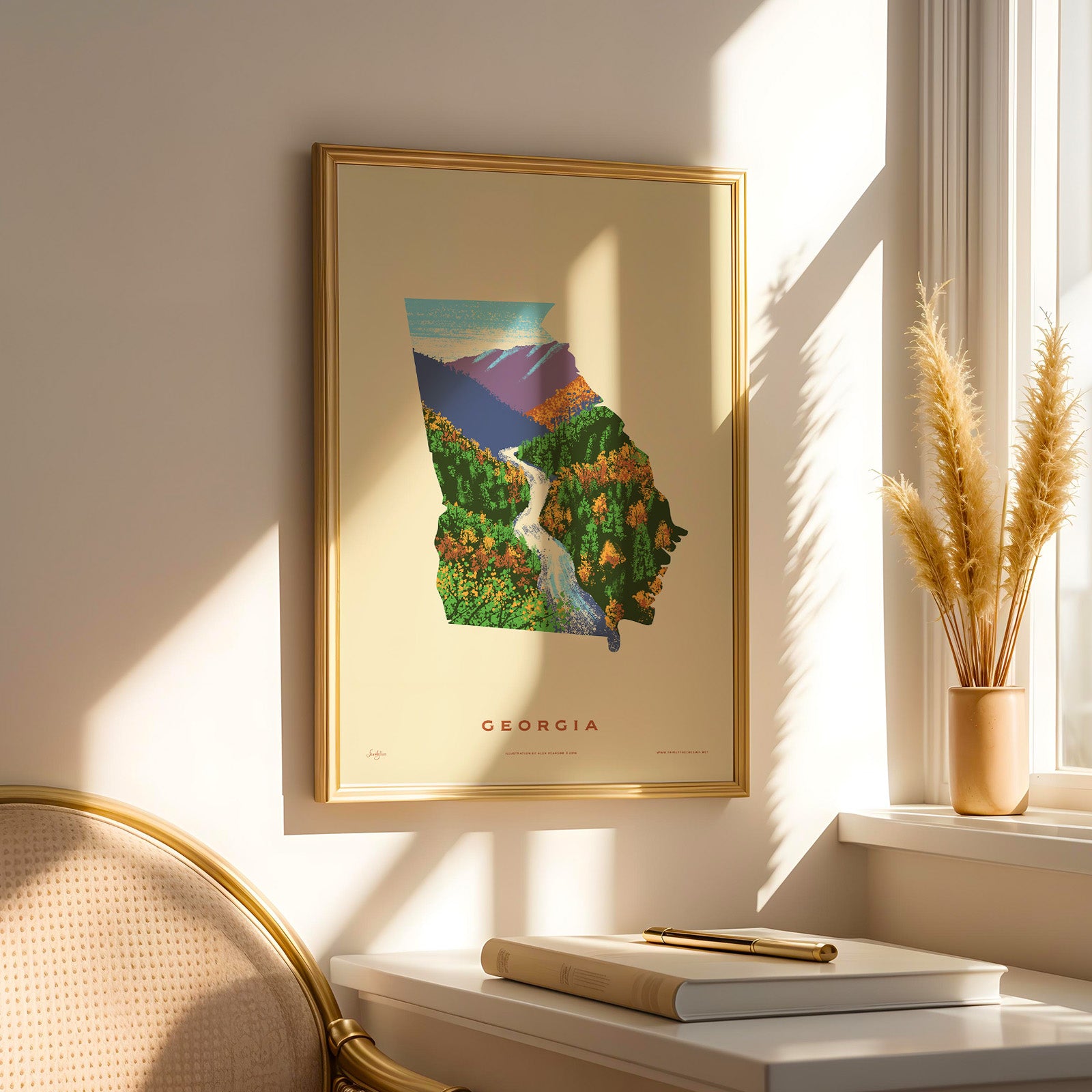 Georgia State Print - Tallulah Gorge