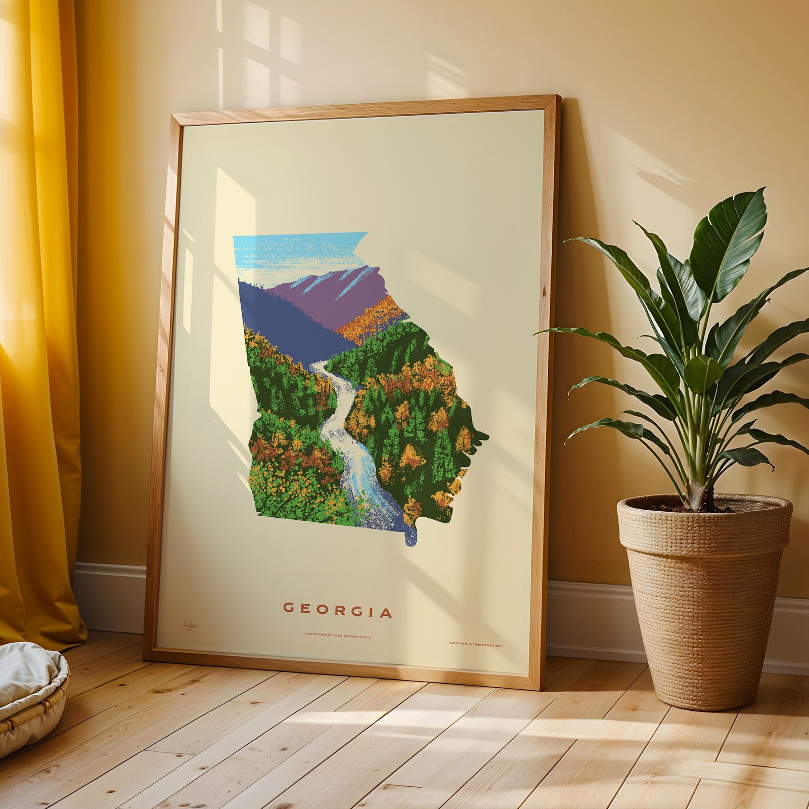 Georgia State Print - Tallulah Gorge