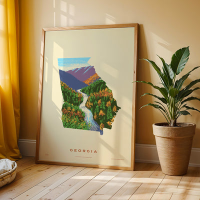 Georgia State Print - Tallulah Gorge