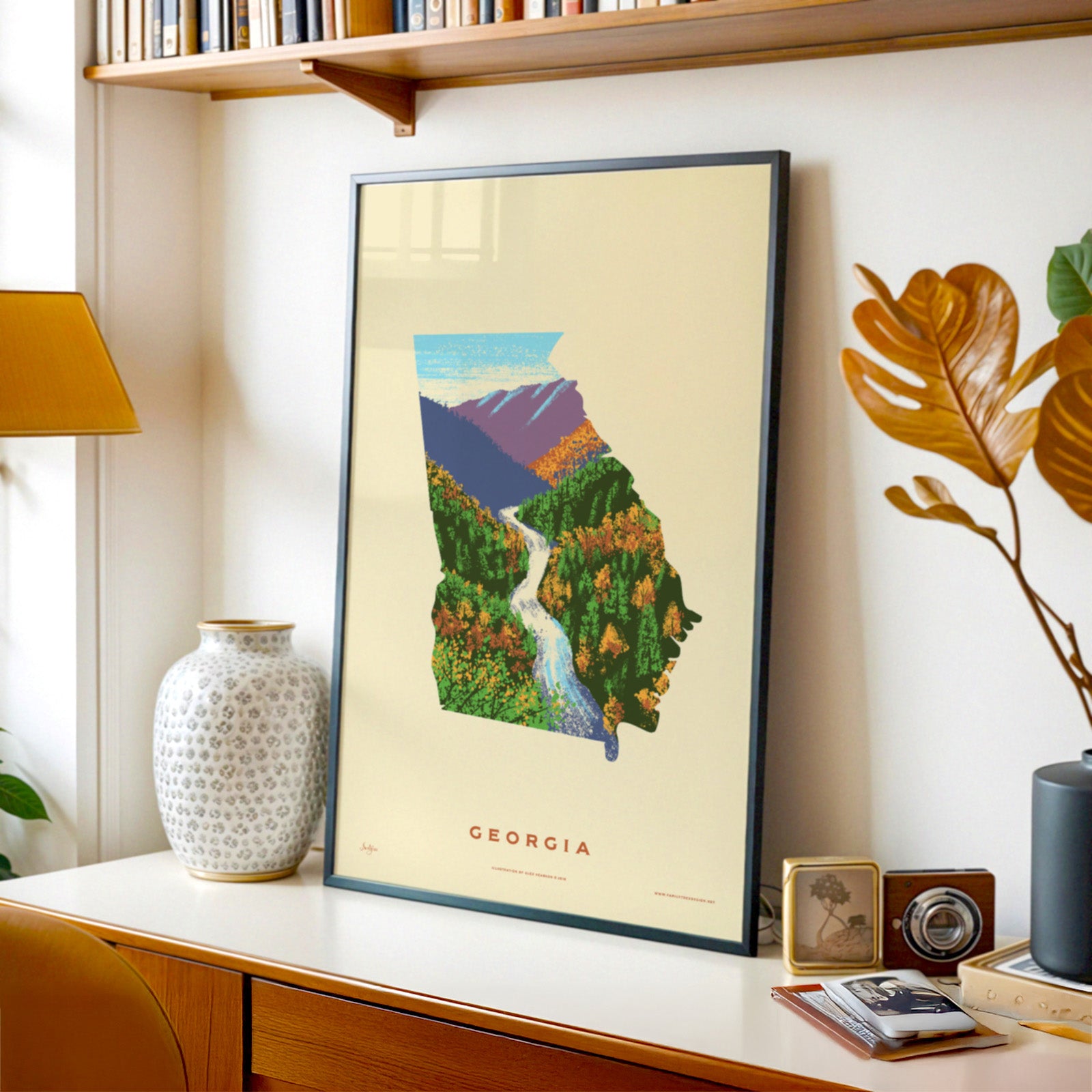 Georgia State Print - Tallulah Gorge