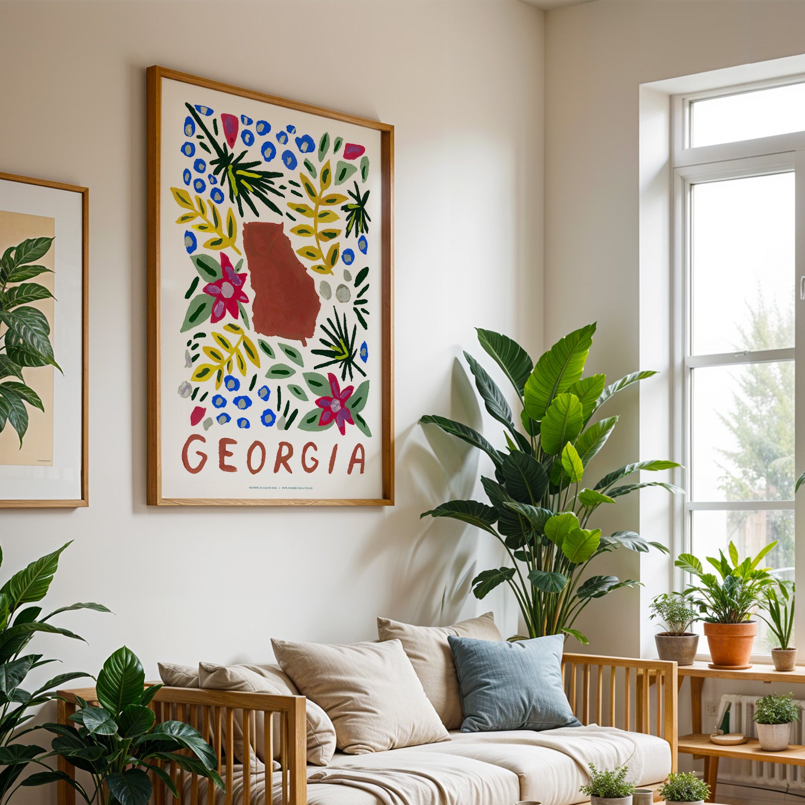 Georgia American Gouache Print