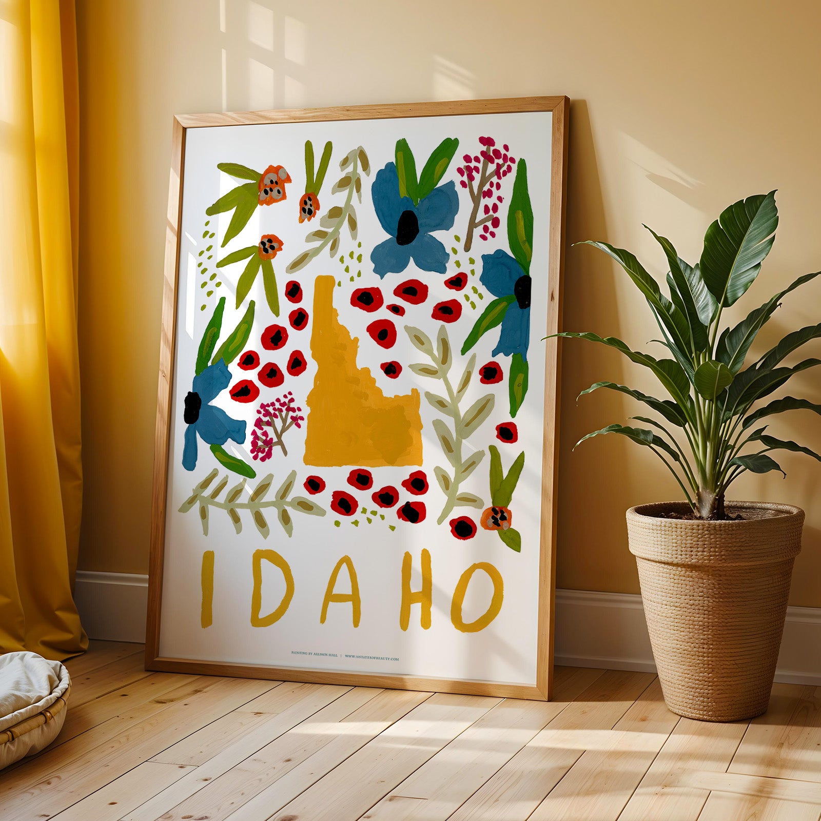 Idaho American Gouache Print