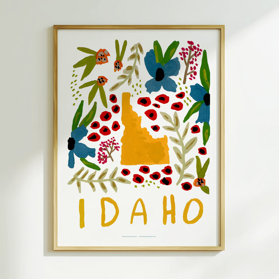 Idaho American Gouache Print