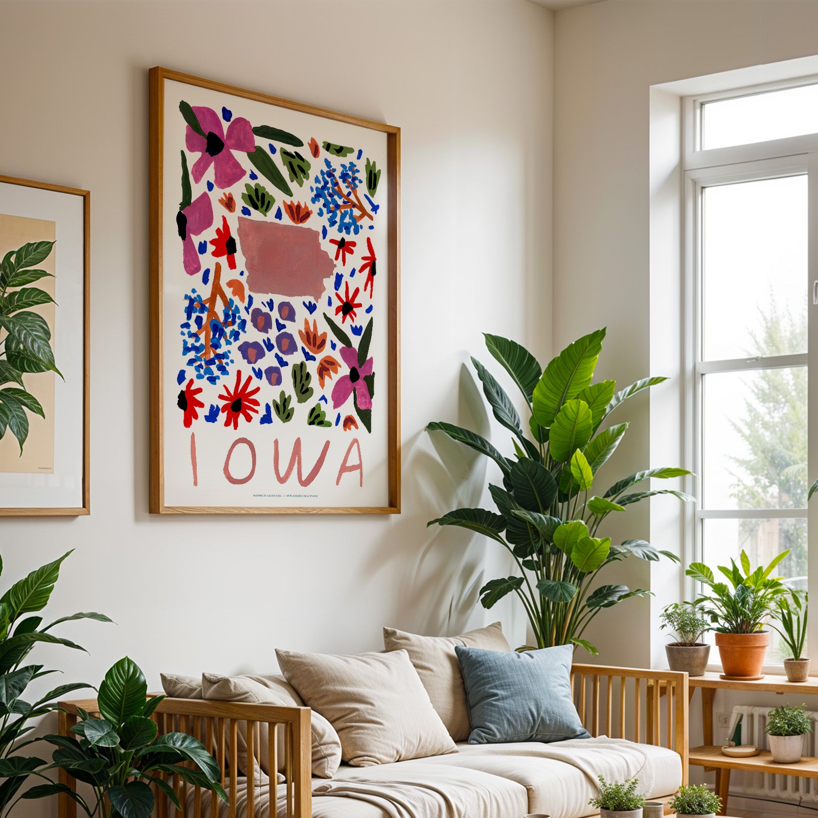 Iowa American Gouache Print