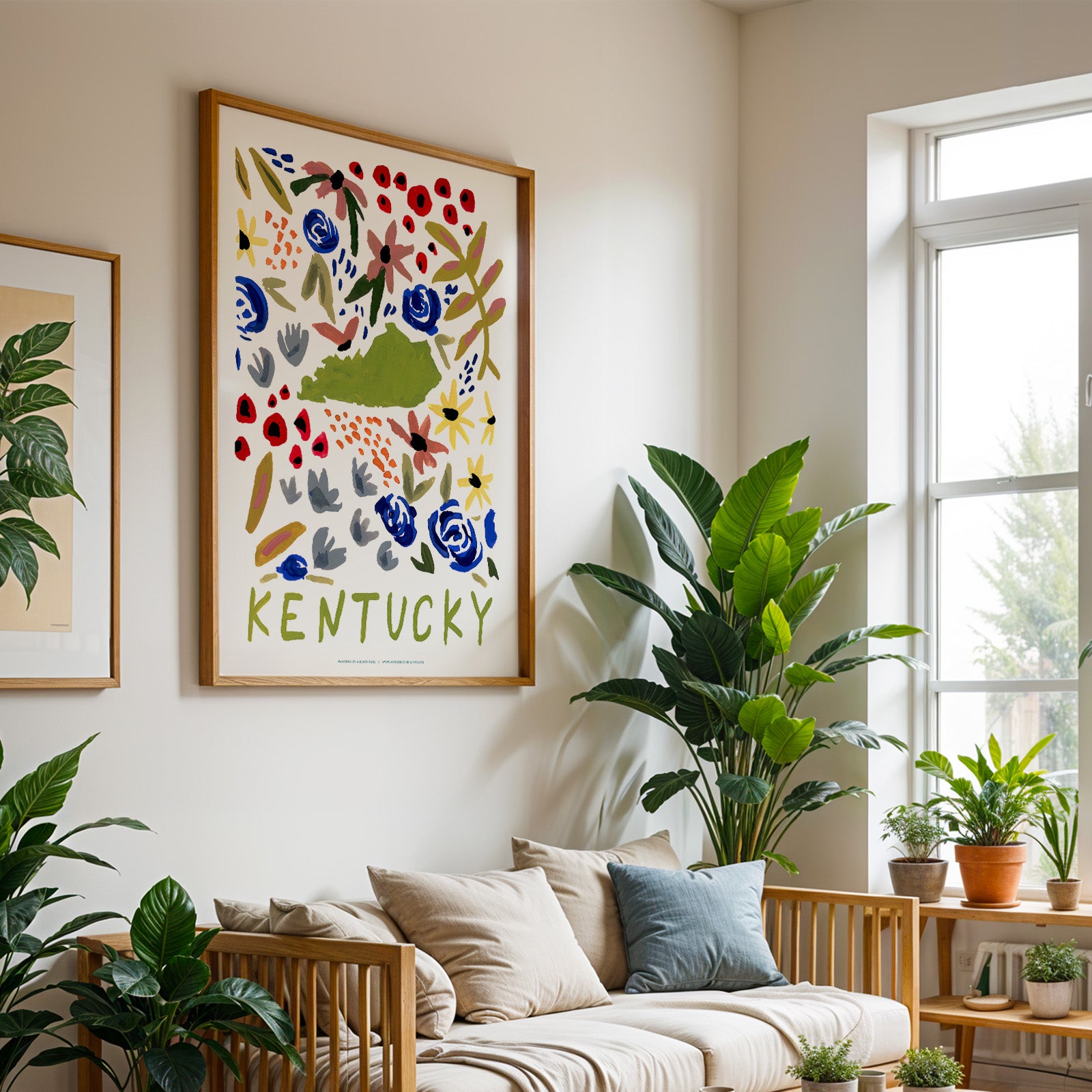 Kentucky American Gouache Print