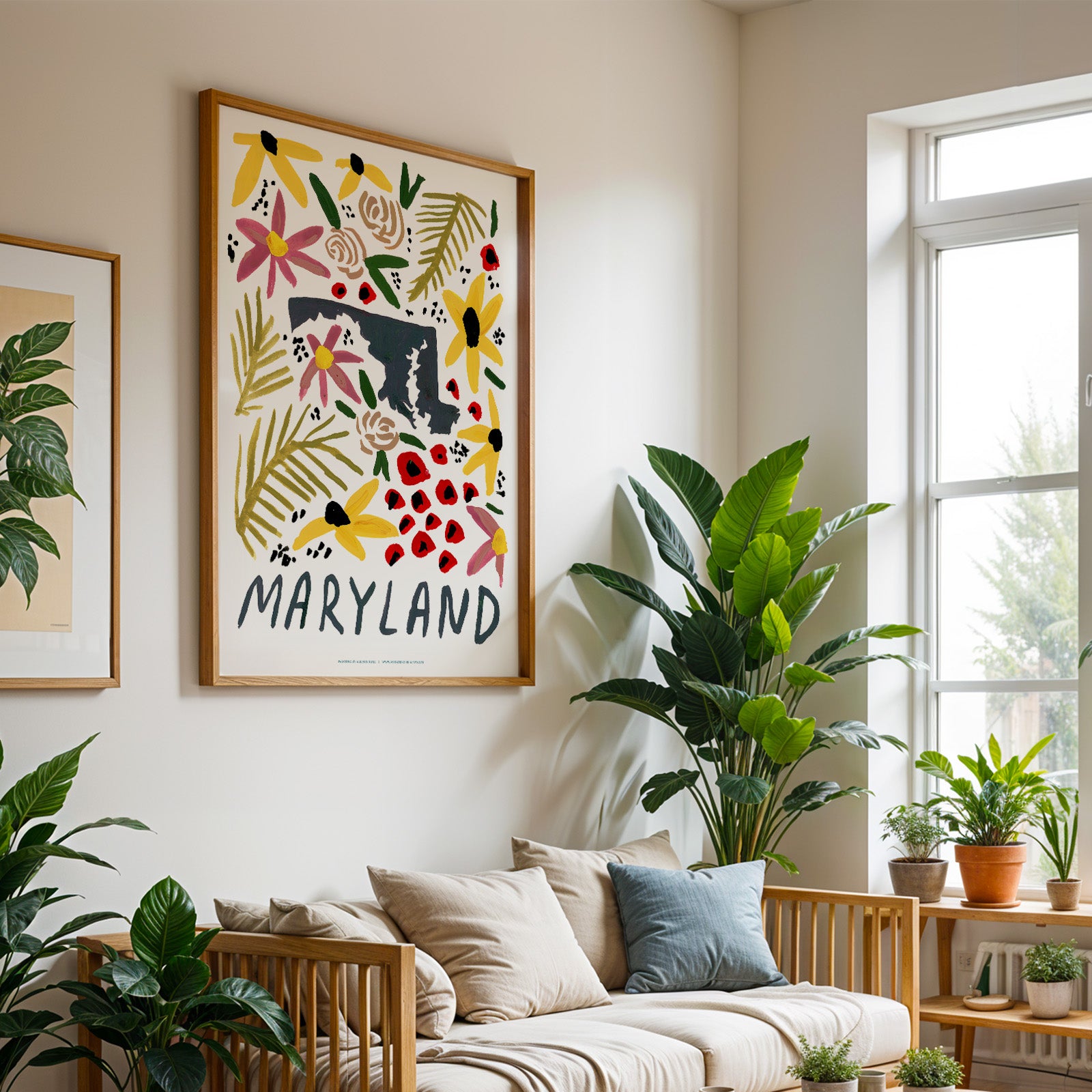 Maryland American Gouache Print