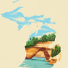 Michigan State Print - Pictured Rocks