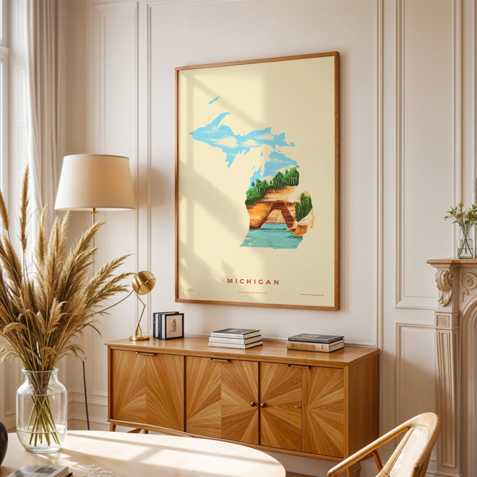 Michigan State Print -  Pictured Rocks