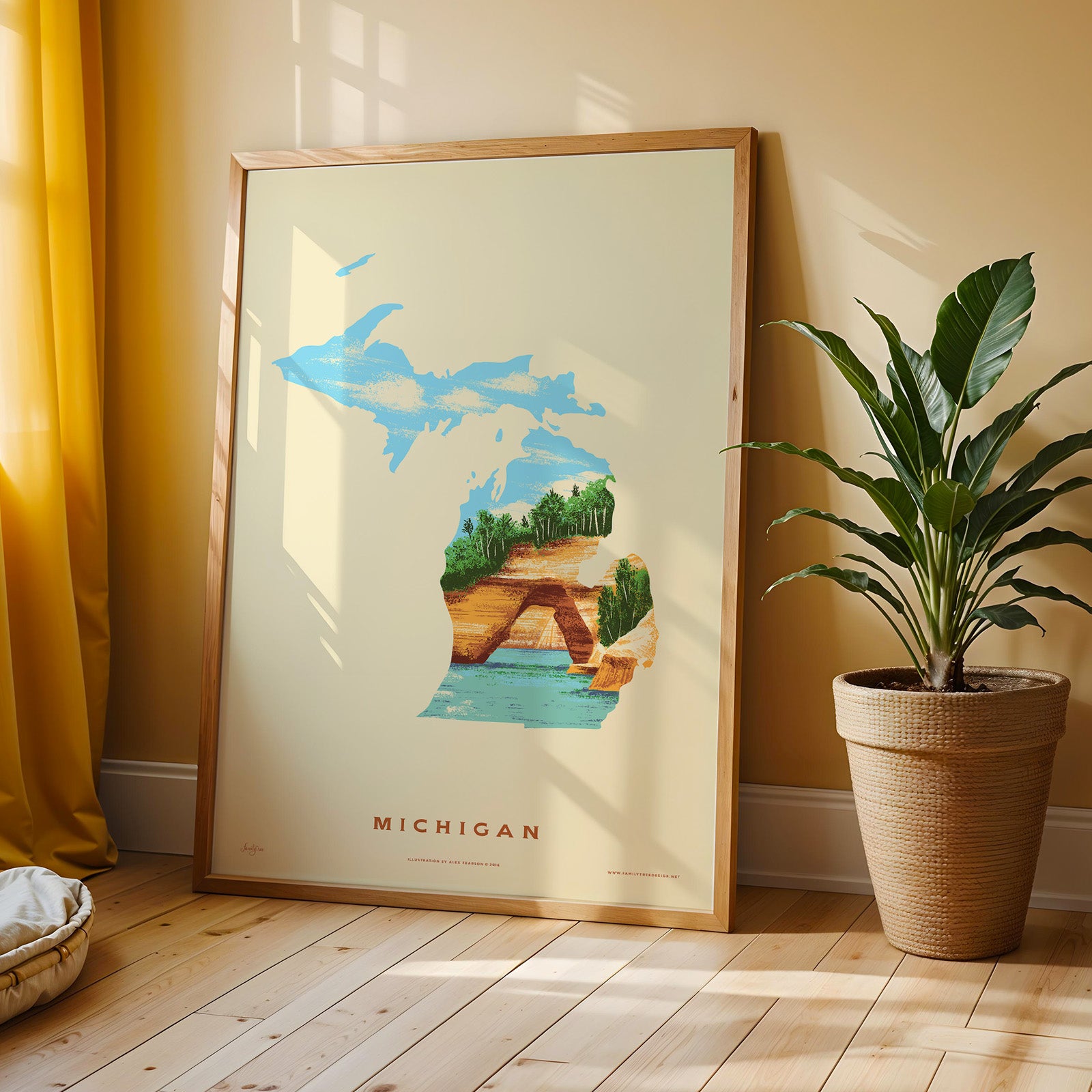 Michigan State Print -  Pictured Rocks