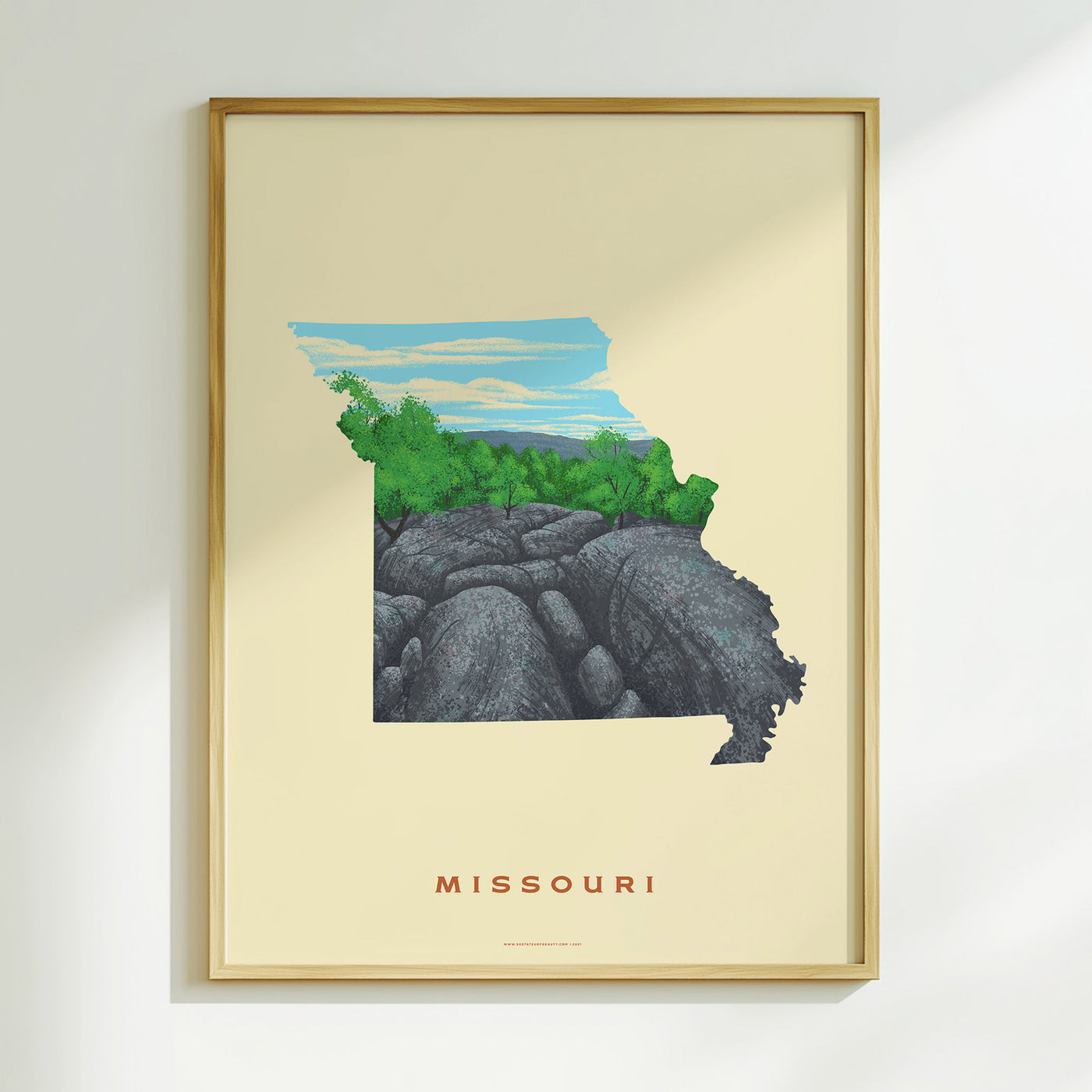 Missouri Elephant Rock Print