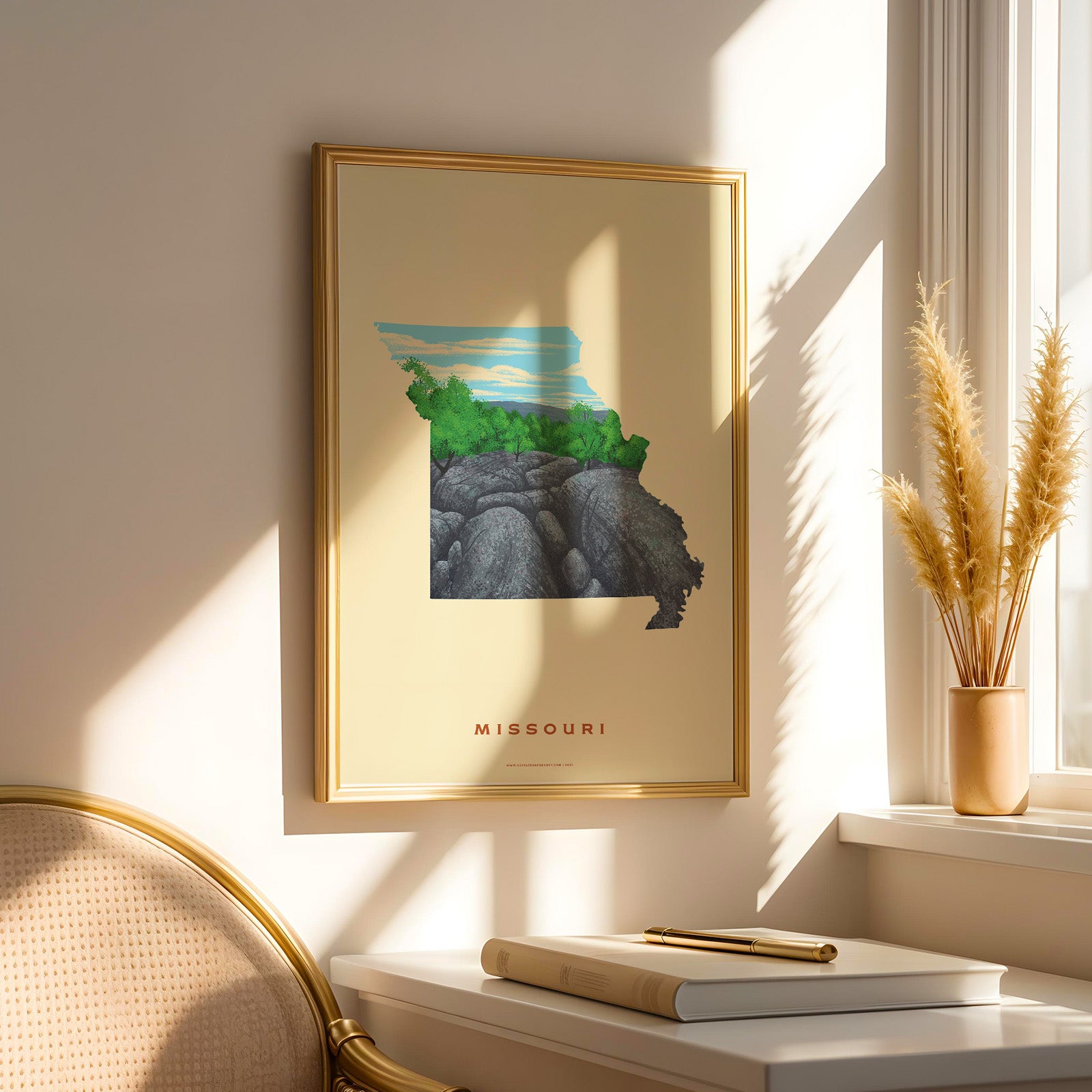 Missouri Elephant Rock Print